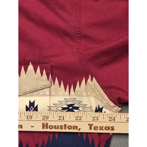 Rustler Mens Large Shirt Aztec Tribal Pearl Snap Colorblock Southwestern - Picture 4 of 6